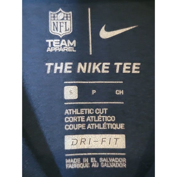 NFL Team Apparel The Nike Tee Dallas Cowboys Athletic Cut Dri-Fit‎ Shirt Size S - Picture 5 of 6
